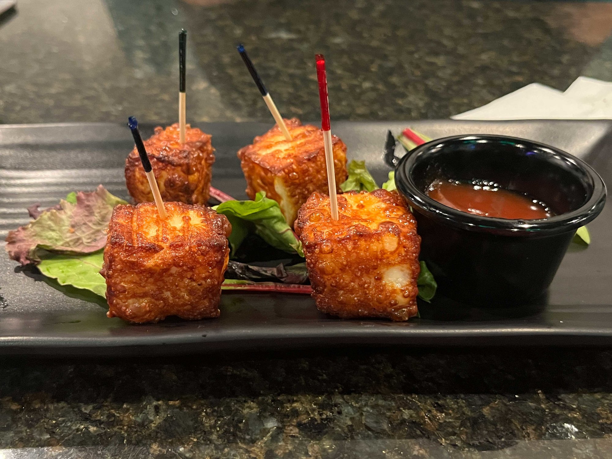 fried cheese cubes
